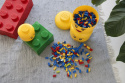 Zestaw 3 pojemników głowa LEGO® - Dziewczynka (Oczko) (Duża, mała, mini)
