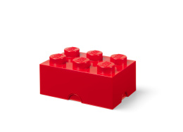 Pojemnik klocek LEGO® Brick 6 (Czerwony)