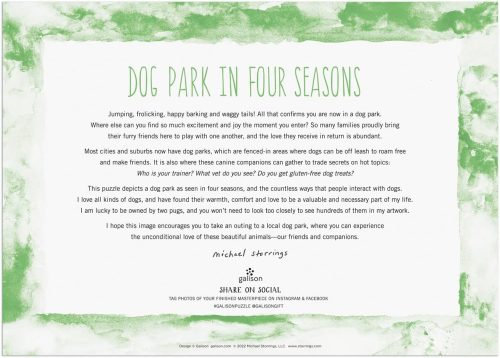 Puzzle Michael Storrings Dog Park in Four Seasons