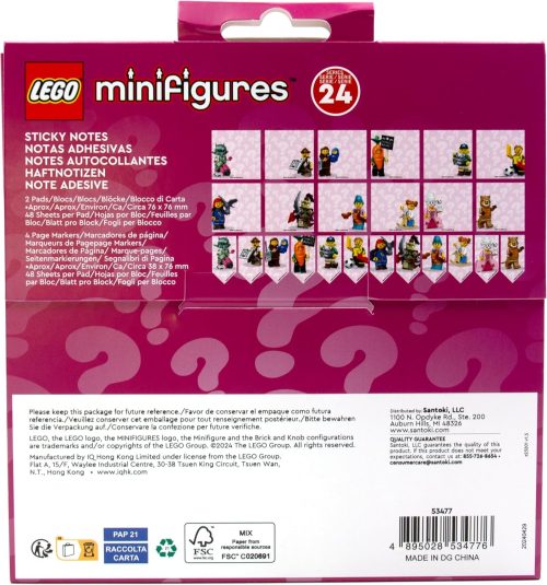 Samoprzylepne karteczki LEGO Minifigures seria 24