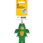 Brelok z latarką LEGO Minifigures Zielony Smok
